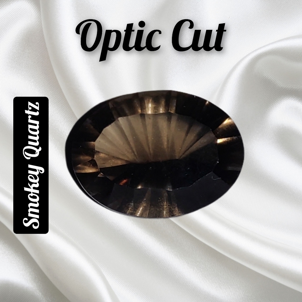 3. Smokey Quartz Optic Cut 12.5 ct NWOT